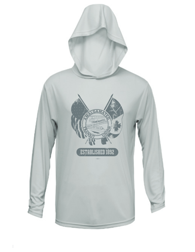 Image of Long Sleeve Hooded Shirt - Traditional Seal
