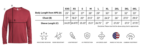 Navy DriMax™ Crewneck Long Sleeve Tee - Traditional Seal image thumbnail