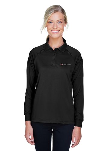 Harriton Ladies' Advantage Snag Protection Plus Long-Sleeve Tactical Polo image thumbnail