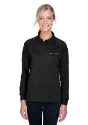 Image of Harriton Ladies' Advantage Snag Protection Plus Long-Sleeve Tactical Polo