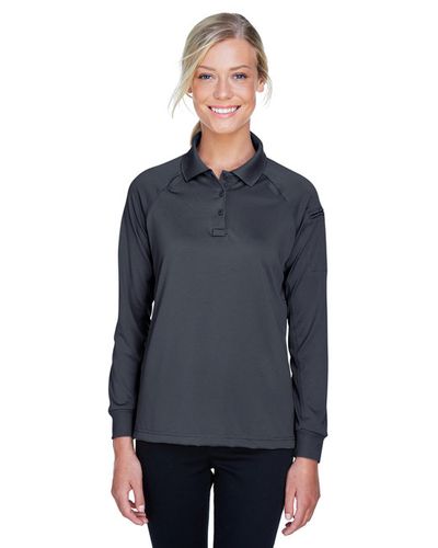 Harriton Ladies' Advantage Snag Protection Plus Long-Sleeve Tactical Polo image thumbnail
