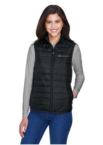 Core 365 Ladies' Prevail Packable Puffer Vest  image thumbnail