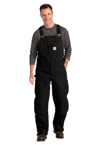Carhartt® Firm Duck Insulated Bib Overalls image thumbnail
