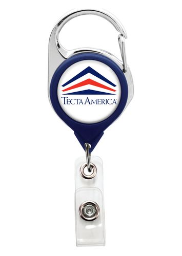 Opaque Carabiner Badge Reel with Belt Clip image thumbnail