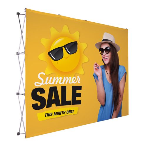 10' Straight Splash Floor Display Face Kit (Polyester Knit) image thumbnail