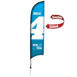 Image of 13' Premium Razor Sail Sign Kit (Double-Sided with Ground Spike)