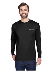Image of [1 color] UltraClub Adult Cool & Dry Sport Long-Sleeve Performance Interlock T-Shirt