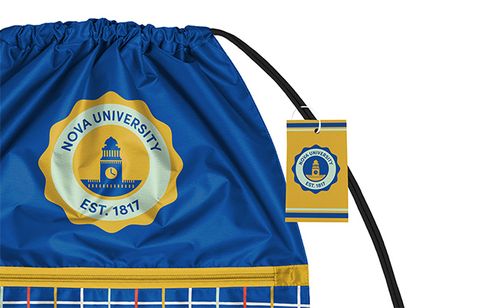 Recycled Zippered Drawstring Bags image thumbnail