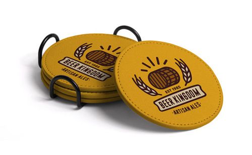 Coasters - SET OF 4 COASTERS IN A HOLDER image thumbnail