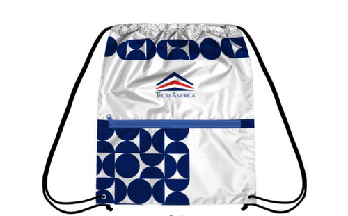 Recycled Zippered Drawstring Bags image thumbnail