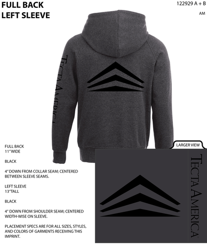 Men's DAYTON Fleece Hoody - Sleeve and Back Imprint image thumbnail