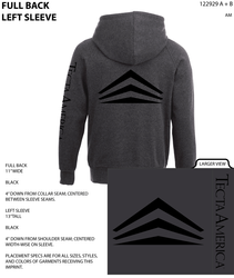 Image of Men's DAYTON Fleece Hoody - Sleeve and Back Imprint