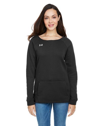 [2 color] Under Armour Ladies' Hustle Fleece Crewneck Sweatshirt  image thumbnail