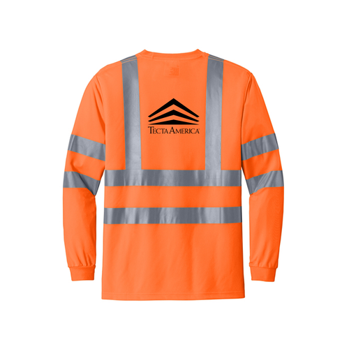 CornerStone® ANSI 107 Class Snag-Resistant Reflective Long Sleeve T-Shirt image thumbnail