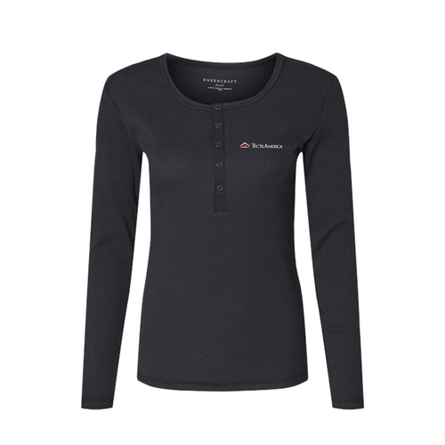Boxercraft Women's Long Sleeve Henley  image thumbnail