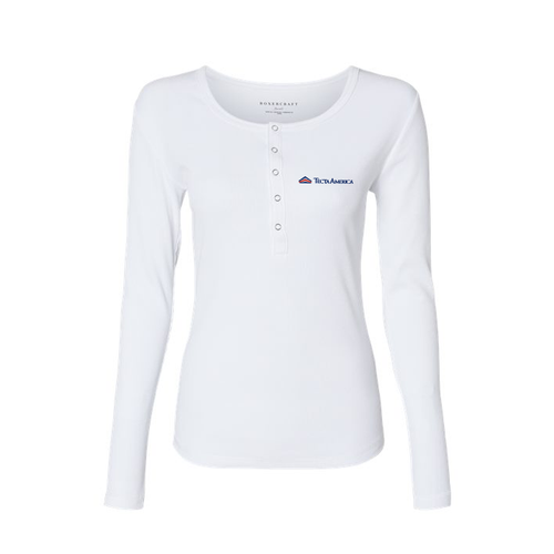Boxercraft Women's Long Sleeve Henley  image thumbnail