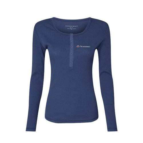 Boxercraft Women's Long Sleeve Henley  image thumbnail