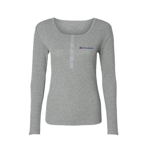 Boxercraft Women's Long Sleeve Henley  image thumbnail