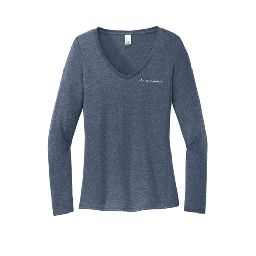 District® Women’s Long Sleeve V-Neck Tee image thumbnail
