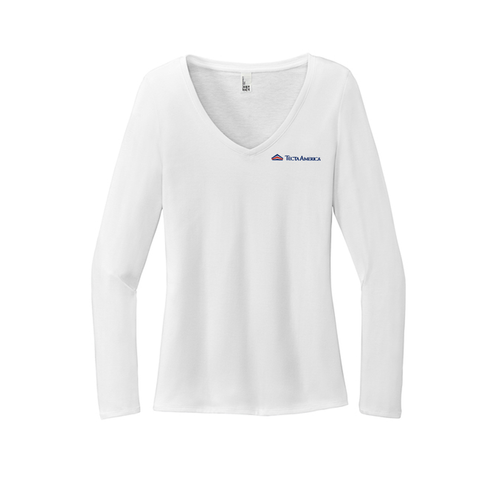 District® Women’s Long Sleeve V-Neck Tee image thumbnail