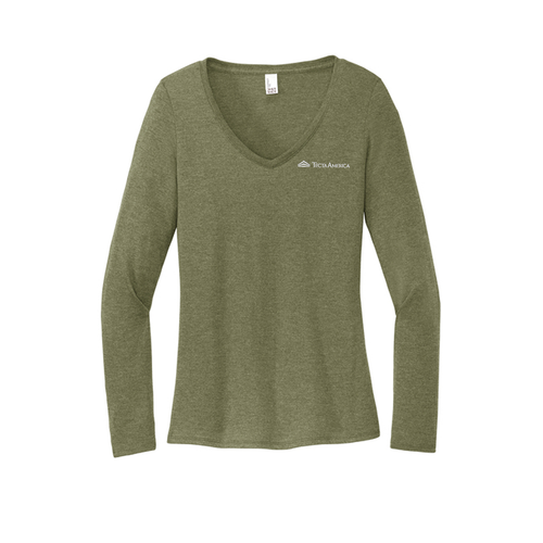 District® Women’s Long Sleeve V-Neck Tee image thumbnail