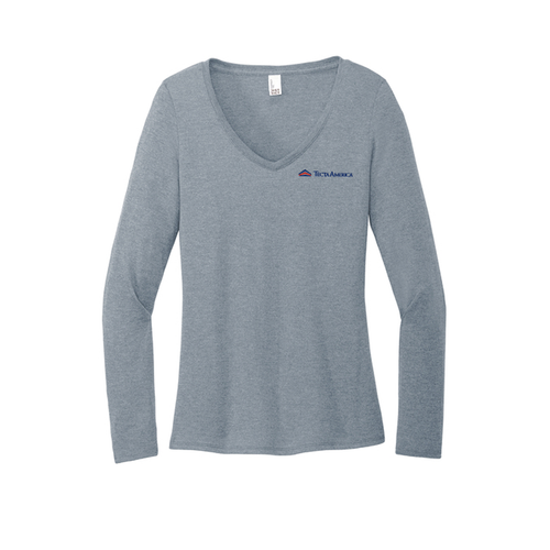 District® Women’s Long Sleeve V-Neck Tee image thumbnail