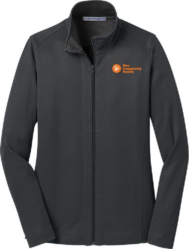 Tapered Cut Vertical Texture Full Zip Jacket image thumbnail