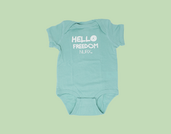 Image of Teal Baby Onesie