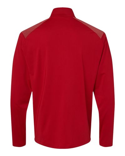 Shoulder Stripe Quarter-Zip Pullover - A520 image thumbnail