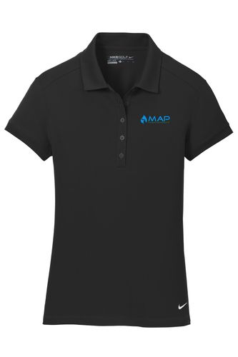 Nike Ladies Dri-FIT Solid Icon Pique Modern Fit Polo. 746100 image thumbnail