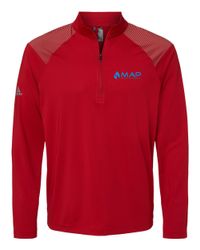 Image of Shoulder Stripe Quarter-Zip Pullover - A520