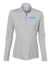 Image of Women's Lightweight Mélange Quarter-Zip Pullover - A476