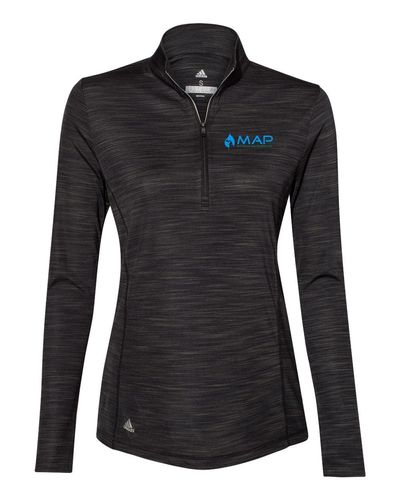 Women's Lightweight Mélange Quarter-Zip Pullover - A476 image thumbnail