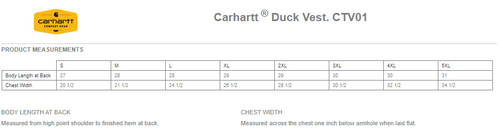 Carhartt Duck Vest. CTV01 image thumbnail
