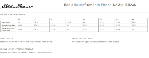 Eddie Bauer Smooth Fleece 1/2-Zip. EB236 image thumbnail