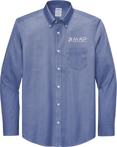 Brooks Brothers Wrinkle-Free Stretch Pinpoint Shirt BB18000 image thumbnail