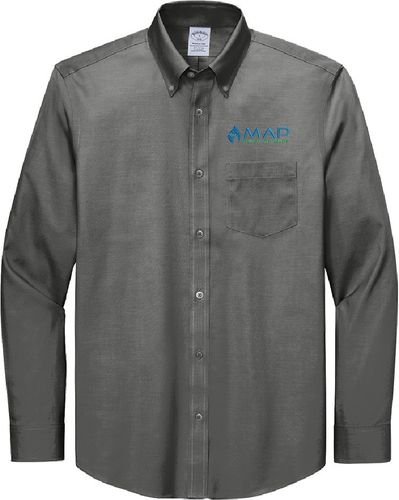 Brooks Brothers Wrinkle-Free Stretch Pinpoint Shirt BB18000 image thumbnail