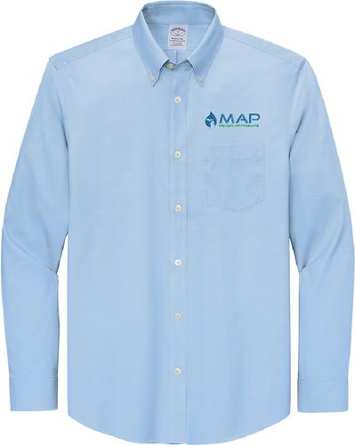Brooks Brothers Wrinkle-Free Stretch Pinpoint Shirt BB18000 image thumbnail