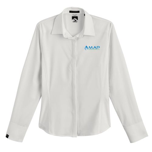 Women's Executive 4-Way Stretch Solid Button Up image thumbnail