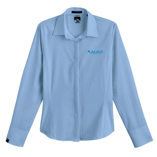 Women's Executive 4-Way Stretch Solid Button Up image thumbnail