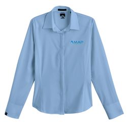 Image of Women's Executive 4-Way Stretch Solid Button Up