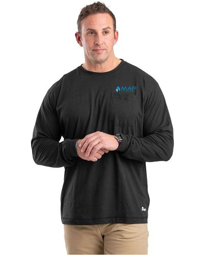 Men's Performance Long Sleeve Pocket T-Shirt - BSM39 image thumbnail