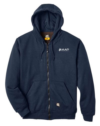 Men's Tall Heritage Thermal-Lined Full-Zip Hooded Sweatshirt - SZ101T image thumbnail