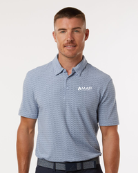 Image of Men's Blended Printed Polo - A702