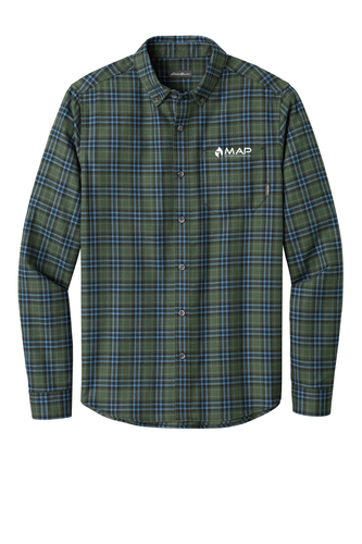 Eddie Bauer Long Sleeve Favorite Flannel Plaid Shirt EB610 image thumbnail