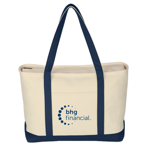 Large Heavy Cotton Canvas Boat Tote Bag image thumbnail