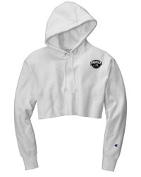 Image of Champion ® Women’s Reverse Weave ® Cropped Cut-Off Hooded Sweatshirt