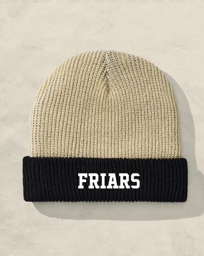 Two Tone Slacker Beanie - Black Cuff image thumbnail