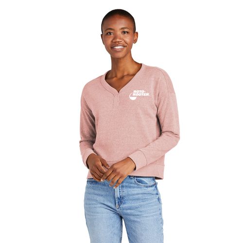 Women's Perfect Tri Fleece Vneck Sweatshirt image thumbnail