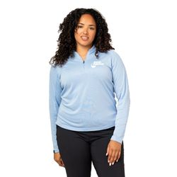 Image of Ladies Soft Quarter Zip Pullover
